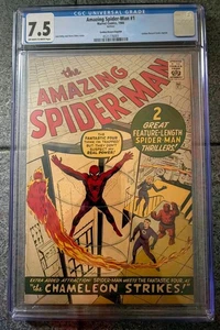 Amazing Spider-Man #1, reimpresión de discos de oro de 1966. CGC 7,5. Off-white/white pgs - Imagen 1 de 2