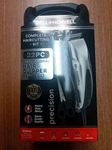 Complete Professional 22PCs Hair Clipper Master Set Bell + Howell - Picture 1 of 5