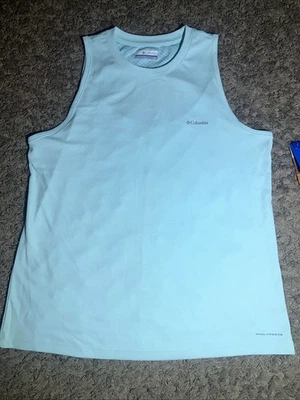 Camiseta sin mangas para mujer Columbia grande River Chill Refresh verde menta precio de venta sugerido por el fabricante $35 Foto 1 de 4