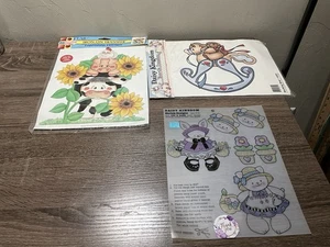 2 VINTAGE Plaid, Daisy Kingdom FULL COLOR Iron ons + Shrink Dinks - Picture 1 of 5