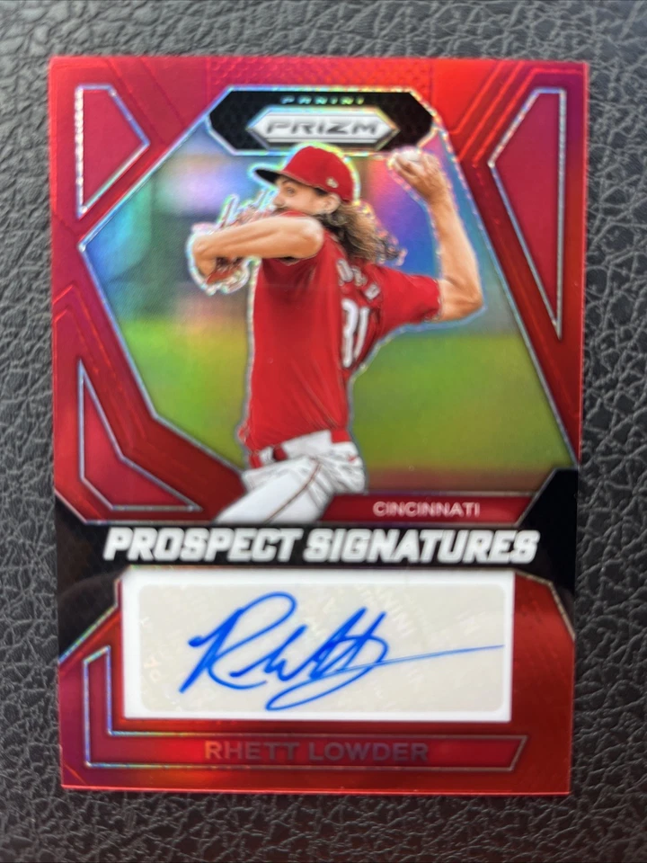 2024 Panini Prizm - Prospect Signatures Rhett Lowder #PS-RL Red Prizm /99 (RC)  - Image 1 of 2