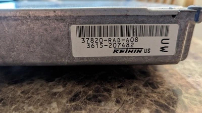 Honda Accord 06-07 Engine ECM  Module 2.4L (K24A8) MANUAL 37820 RAD A08 - Image 1 of 4
