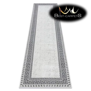 Alfombra Corredor Moderna Elegante Estructural ALLURE Marco Griego Glamour Blanco/Gris - Imagen 1 de 10