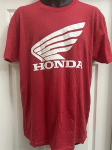 Honda Shirt mens Large Red Biker Motorsports Racing Classic Motorcycles - Picture 1 of 8