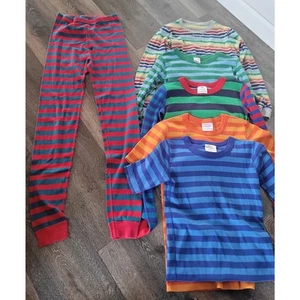 Hanna Andersson Striped Pajamas Pjs Size 14 lot 5 tops 1 bottoms #6 - Picture 1 of 7