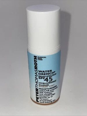 Peter Thomas Roth Water Drench SPF 45 Hyaluronic Cloud Sheer Tint .17oz Sample - Image 1 of 3