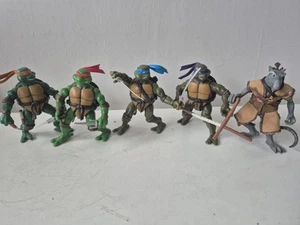 TMNT Teenage Mutant Ninja Turtles Complete Turtle Set & Splinter Playmates 2003 - Picture 1 of 12