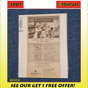 2007 Walt Disney World Resorts Newspaper Print Ad - Toy Story Vacations - Picture 1 of 4
