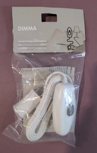 IKEA DIMMA Cord Dimmer Switch 100.631.48 White 2m New Sealed - Imagen 1 de 5