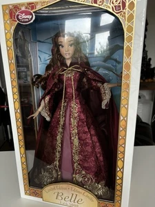 Disney Limited Edition Beauty and The Beast Winter Belle 17” Doll 1 of 5,000 - Picture 1 of 2