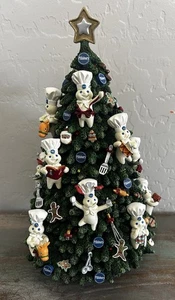 Rare Pillsbury Doughboy DANBURY MINT Lighted 13" Christmas Tree - Picture 1 of 9