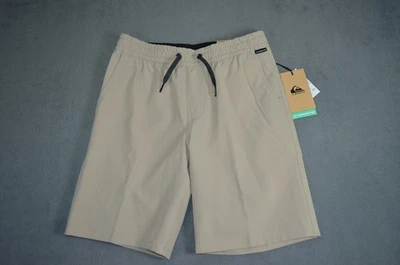 Quiksilver Youth Size M (12) Tan Amphibian Hybrid Short Walk or Water NWT $48 - Image 1 of 4