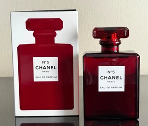 Chanel Nº 5 Eau de Parfum 3.4 FL. OZ. Spray Botella Edición Roja - Imagen 1 de 7