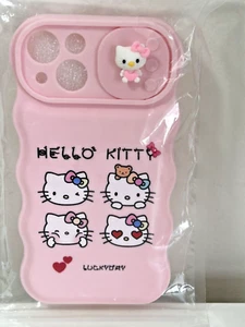 Coque téléphone silicone Hello Kitty 13 rose jour chanceux neuve dans son emballage - Photo 1 sur 4