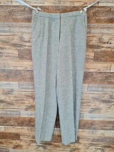 Monsoon Women's Wool Rich Blend Grey Trousers UK 10 32" Long - Picture 1 of 12