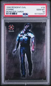 1998 Resident Evil Chromium Zombie Monster Card | PSA 10 - POP 1 - Bild 1 von 2