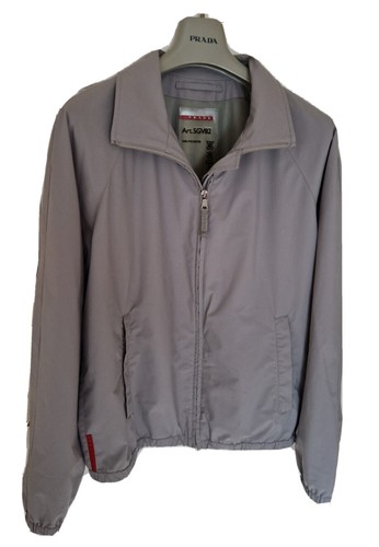 Giacca Cappotto Bomber Uomo PRADA Antivento. Taglia EU54 UK44 grande. Prezzo consigliato £ 1.395