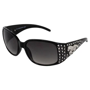 Rodeo Queen Palomino Women’s Fashion Sunglasses Black Frame w/ Bling - Picture 1 of 6
