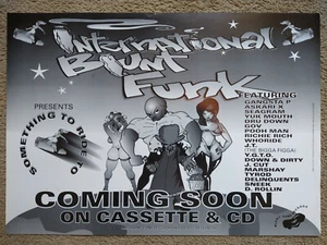 International Blunt Funk 1995 Original Rap Werbe Poster 17x24" Zoll - Bild 1 von 4