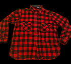 VTG Woolrich Mens Xl Buffalo Check Plaid Heavy Flannel Hunting Jacket Shirt Coat
