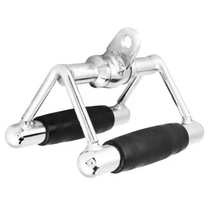 Triangle V Close Grip Bar Gym Cable Attachment Back Seated Row Handle Workout OZ - Picture 1 of 9