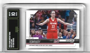 2024 CAITLIN CLARK ROOKIE CARD PANINI INSTANT #139 1st TRIPLE DOUBLE GMA GEM 10 - Picture 1 of 1