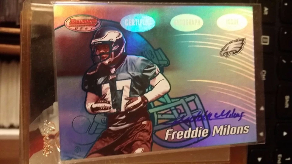 2002 Bowman's Best Blue #134 Freddie Milons Philadelphia Eagles Football Card - Image 1 of 1