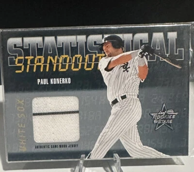 2002 Rookies and Stars Statistical Standouts Materials Baseball Card #36 Konerko - Image 1 of 2