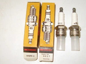 Two (2) Spark Plugs-U-groove Conventional, DN, DENSO # W16PR-U, 3037 - Picture 1 of 1