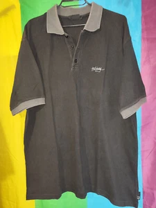 Vintage Billabong Mens black cotton collared T-shirt size XL - Picture 1 of 9