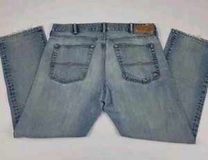 Ralph Lauren Denim Supply Blue Jeans Light Wash Slim Straight RL USA Vtg Polo - Picture 1 of 11