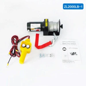 Electric Winch Wire Rope Recovery Winch Traction Cable Pulling Kit Crane Motor - Picture 1 of 4