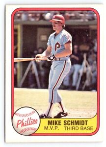 MIKE SCHMIDT 1981 FLEER #5A PHILADELPHIA PHILLIES