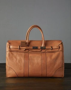 Brunello Cucinelli Country Weekender Bag Travel Leather Overnight Men’s  - Picture 1 of 9