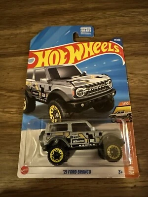 2025 Hot Wheels BlueGray ‘21 Ford Bronco HW Hot Trucks #1/10! - Image 1 of 3