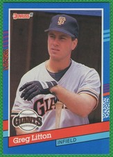Greg Litton - 1991 Donruss #198 - San Francisco Giants Baseball Card