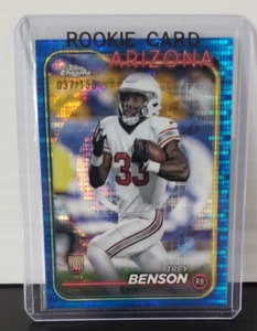 2024 Topps Chrome - Rookies Trey Benson #214 Blue Refractor /150 (RC) - Picture 1 of 2