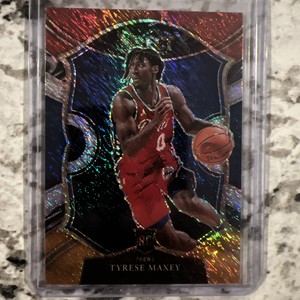 2020-2021 select basketball tri color shimmer tyrese maxey rc #81🔥