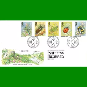 UK FDC Insekten, Hummel, Gedenk Royal Mail Ersttagsbrief, 12.3.1985 - Bild 1 von 1