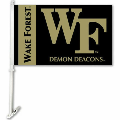 Wake Forest Demon Car Flag With Wall Brackett Car Flag Ship Now Midwest L4 Cover