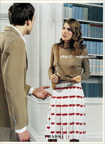 vintage PRADA 5 PAGINE STAMPA ANNUNCIO PRIMAVERA 2000 SIERRA HUISMAN SULLIVAN Robert Wyatt
