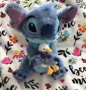 🔥RETIRED RARE MINT Stitch w/ Duck Plush Approx 12” Tall DISNEY Store Exclusive - Picture 1 of 8