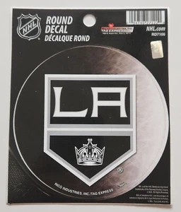 Los Angeles Kings Decal Sticker Round 4.50 Inch Diameter - Picture 1 of 2