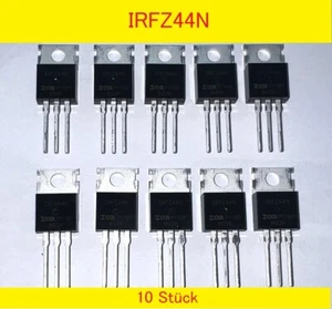 IRFZ44N IRFZ44NPBF ZU-220 Mosfet 5-20 uds. Transistor TO-220 55V 41A 83W - Imagen 1 de 21