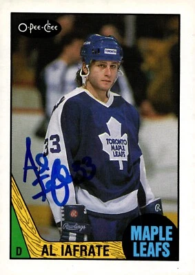 Al Iafrate - Signed 1987-88 O-Pee-Chee Card #238 - Image 1 of 2