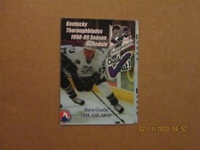 AHL Kentucky Thoroughblades Vintage Circa 1998-99 Team Logo Pocket Schedule