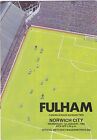 Fulham  V Norwich City  2Nd Division 1/1/86