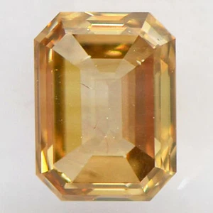 Emerald Diamond Real Natural Fancy Brown 1.52 Carat SI1 Polished IGI Certificate - Picture 1 of 7