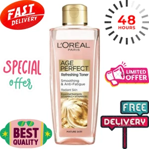 L'Oreal Paris Age Perfect Smoothing and Anti Fatigue Vitamin C Refreshing Toner, - Picture 1 of 6