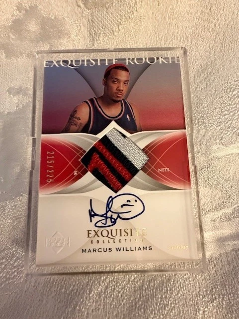 2006-07 Exquisite Collection #61 Marcus Williams JSY AU RC 215/225 - Nets - Image 1 of 1
